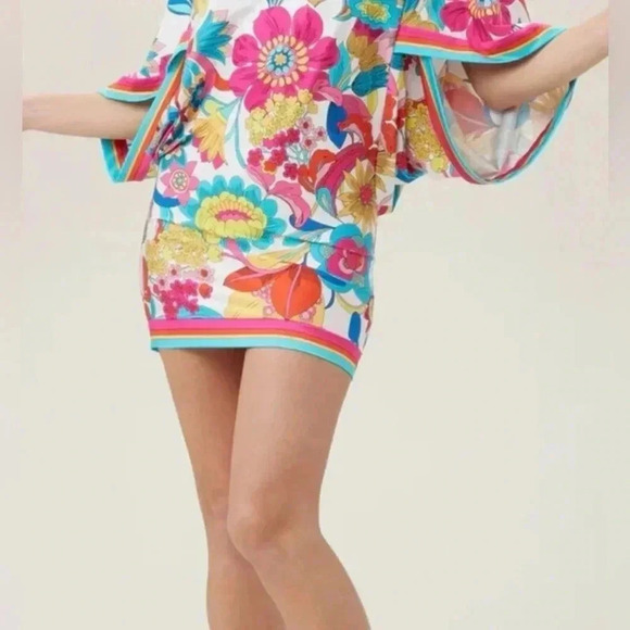 TRINA TURK Women’s Swim and Spa Collection Multicolor Beach Coverup Dress Tunic - Picture 5 of 13